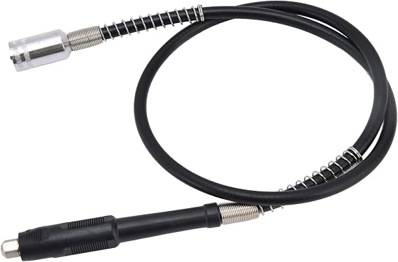 Flexible Shaft Rotary Tool Attachment Power Drill Extension 42in with 3 Chucks for Engraving Polishing Carving PVC Handle Electric Grinder Accessory