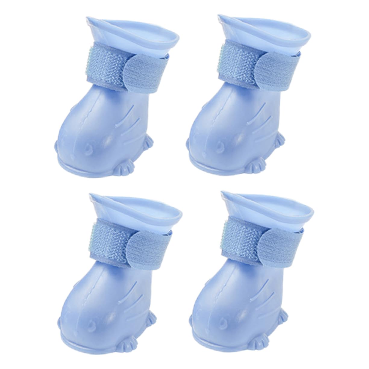 POPETPOP 4Pcs Dog Boots Non Slip Thickened Rain Shoes for Dogs Comfortable Tep Material for Rain Puppy Shoes for Daily Use