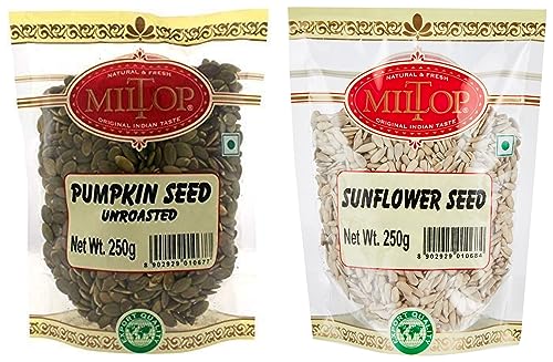 Image of Miltop Sunflower Seed, 250g and Miltop Pumpkin Seed, 250g