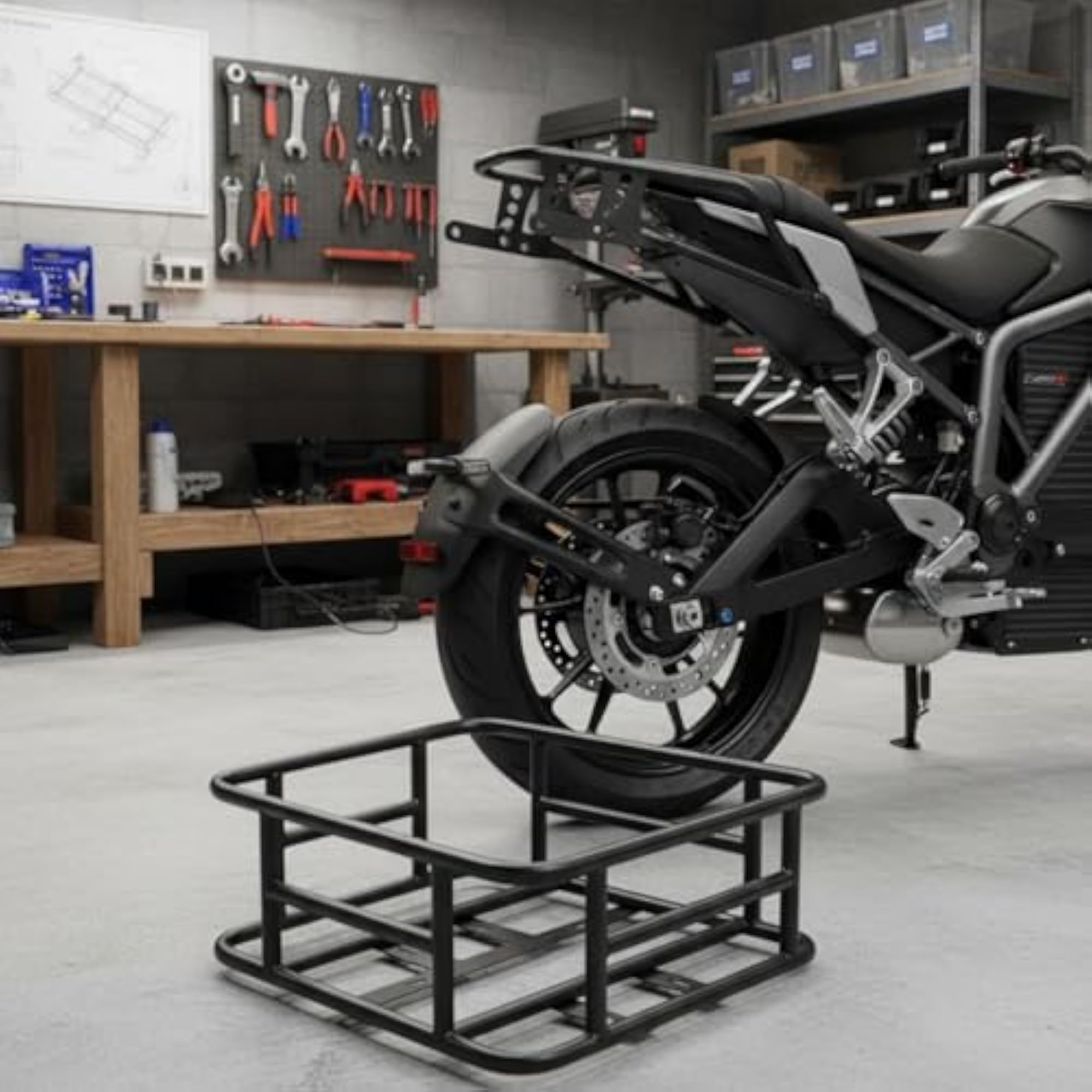 Universal Fit Food Delivery Box Rack for Motorcycles