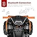 Best Choice Products 12V Kids Ride-On Electric ATV, 4-Wheeler Quad Car Toy w/Bluetooth Audio, 3.7mph Max Speed, Treaded Tires, LED Headlights, Radio - Orange