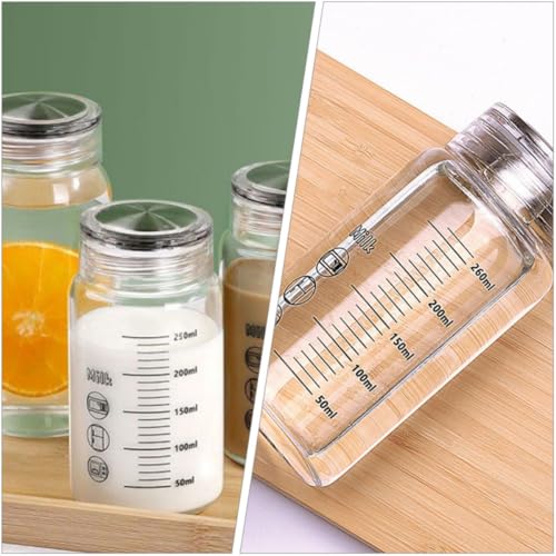 Botella de agua de vidrio portátil Healvian de 260 ml ideal para la oficina y casa 5