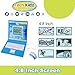Tech Kidz - STEM Toy Computer Educational Learning Laptop, 80 Challenging Learning Activities to Learn Mathematics, Words, Logic, Typing, LCD Screen with Backlight, Mouse Included, Ages 4+ (Blue)