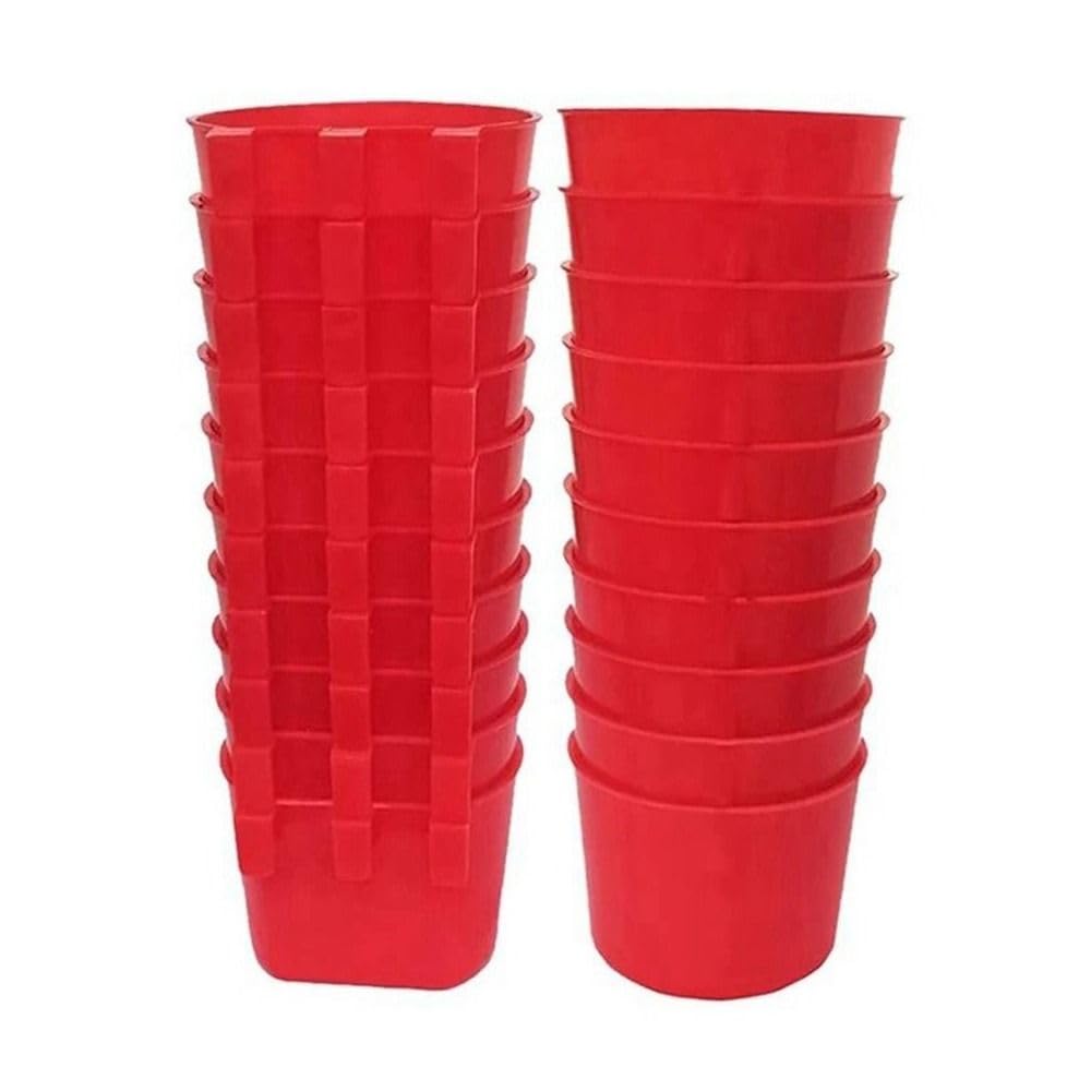 20 Pcs Poultry Feeder Water Drinker, Hanging Chickens Rabbit Feeder Cups, Bird Feeder Hanging Feeders Bird Poultry Cage Feeder Cups