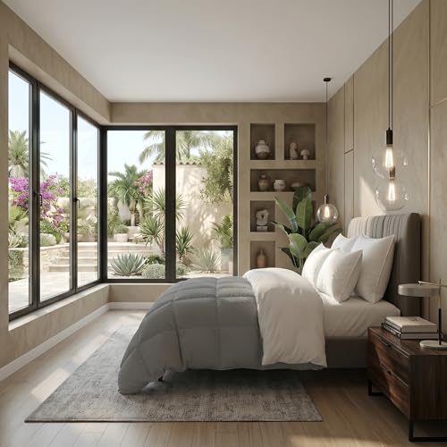 Image of Monte Carlo Symphony Solid Micro Reversible AC Comforter for Double Bed | 3 Ply Soft Comforter with 150 GSM Filling & 85 GSM Micro Fabric | Lightweight All Season Quilt | 87 x 95 Inch