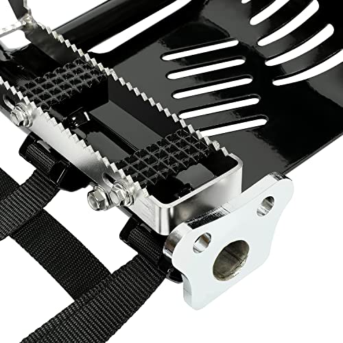 Hecasa Nerf Bars Compatible With Kawasaki Kfx 700 All Years Aluminum Black Nerfs & Black Nets #TOP5