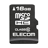 【2015年モデル】エレコム microSD 16GB Class10 【データ復旧1年間1回無料サービス付】 MF-MSD016GC10R