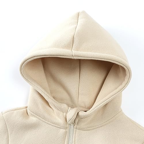 Image of MYGBCPJS Youth 2PCS Jogger Outfits Set Fleece Hooded + Sweatpants Boys Girls Athletic Sweatsuits Pullover Clothes