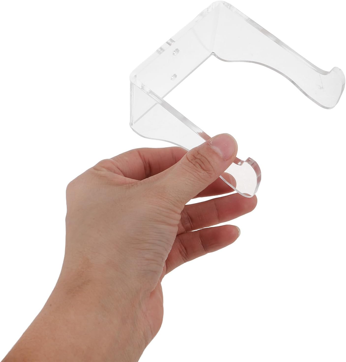 Hemoton Acrylic Guitar Wall Hanger with Easy Installation and Precision-Cut Protection 2pcs Wall Mount Display Rack for String Instruments and Banjo Suitable for Practice and Show