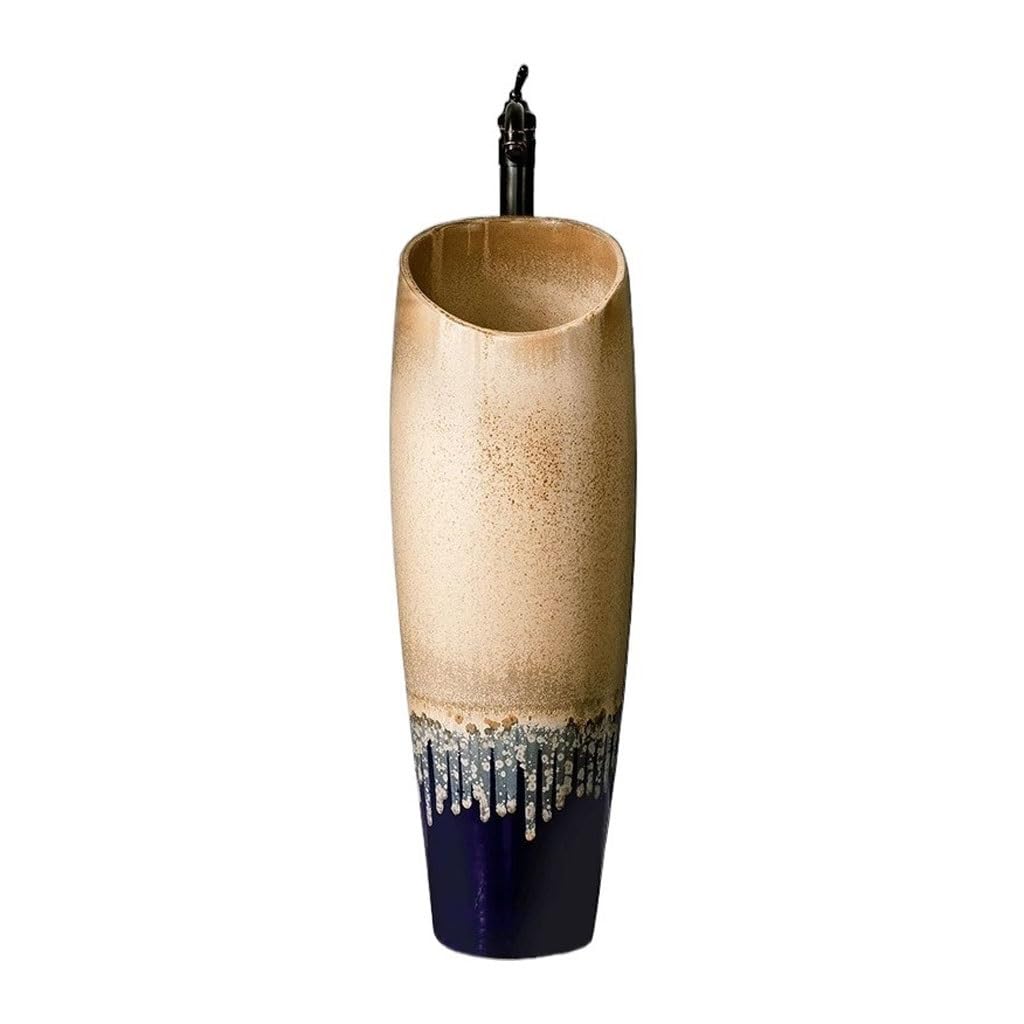NEBE Bathroom Sink Household Mini Balcony Wash Basin Outdoor Courtyard Column
