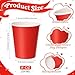 Roshtia 120 Pcs Valentine Day Disposable Paper Cups 8oz pink and red Drinking Cups for Coffee Juice Hot or Cold Drinks Funny holiday Party Restaurant Business Supplies Decoration