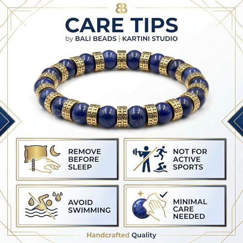 Pulsera de Lapislázuli y Oro para Hombre miniatura 6