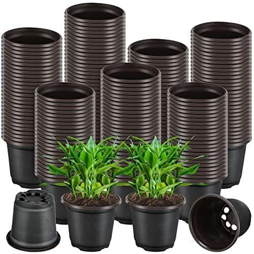 4 Inch Round Flower Pots Black Plastic Nursery Seedling Germinating Pots (Small), Set of 20 Pcs (B0CMFMHW1L) Amazon Price History, Amazon Price Tracker