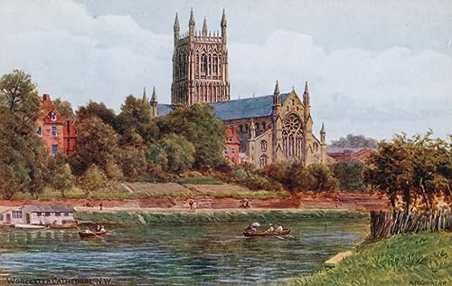 Art mural Cathédrale de NW Alfred Robert Quinton pour habiller un grand mur vide 60x90cm