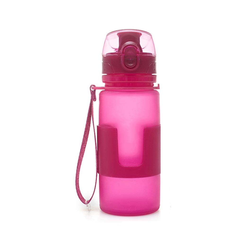 Faltbare Wasserflasche, 500 Ml Auslaufsicher BPA-frei Tragbar Benutzt for Tourismusbewegung (3 Farben, 2 Spezifikationen)