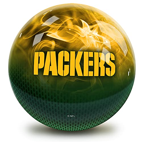 Strikeforce Bowling NFL Green Bay Packers On Fire Undrilled Bowling Ball
