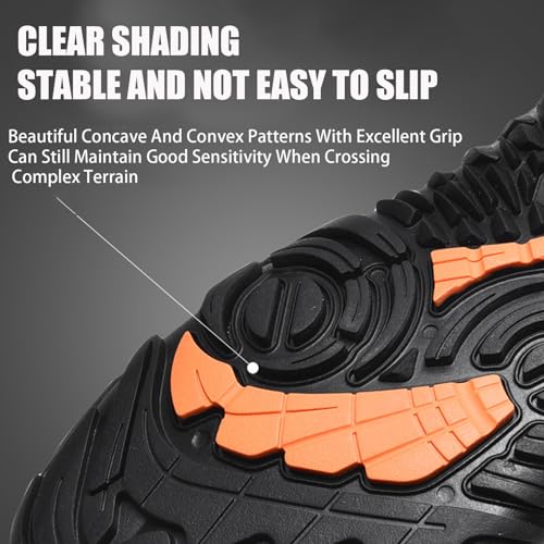 Men's Suede Lace-Up Flat Barefoot Hiking Boots Comfort Warm Fur Lining Non-Slip Slip-On Barefoot Snow Boots for Outdoor Trail Running3