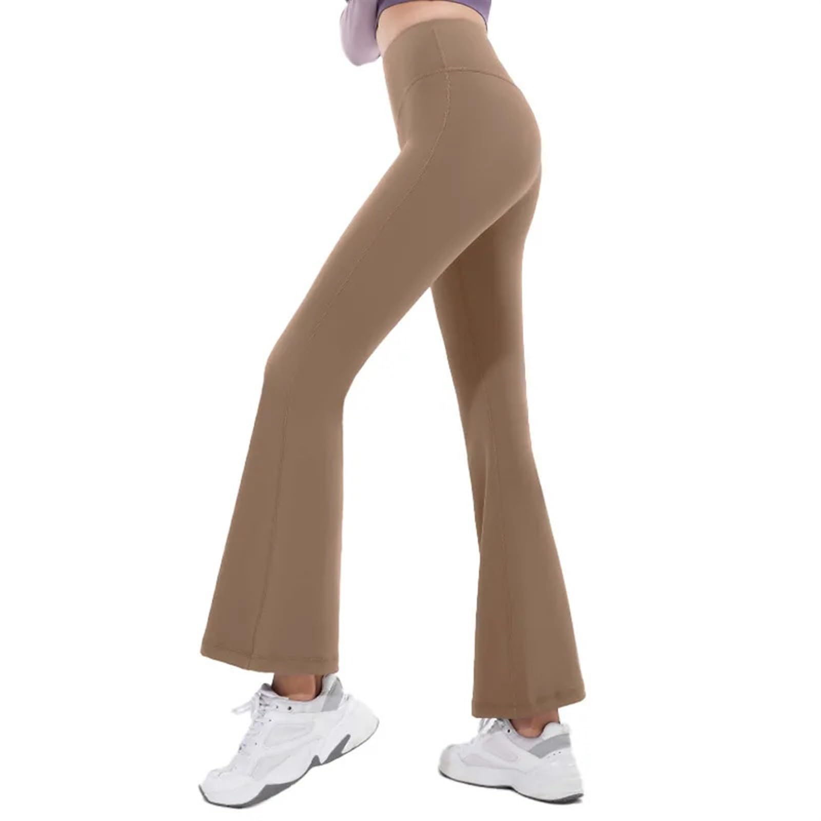 Leggings Donna Leggings Svasati Pantaloni da Yoga Pantaloni a Gamba Larga a Vita Alta da Donna Pantaloni Sportivi da Palestra Neri Pantaloni Svasati Taglie Forti(YG-2,M)