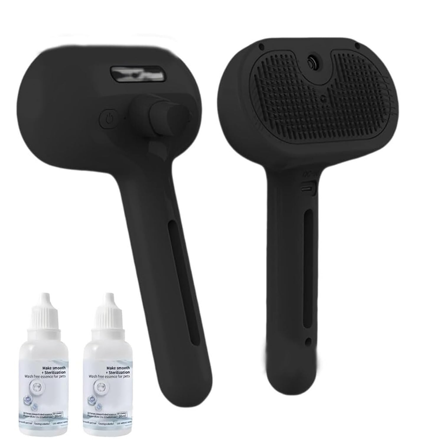 Pet Spray Grooming Comb | Water Mist Hairbrush for Cats & Dogs (Detangles Fur, Reduces Shedding)(1*blue)