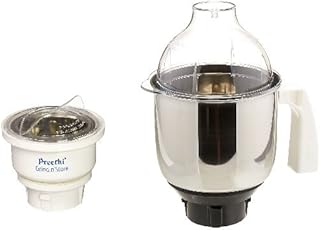 Preethi MGA-502 0.4-Litre Grind and Store Jar & MGA-511 1.25-Litre Jar