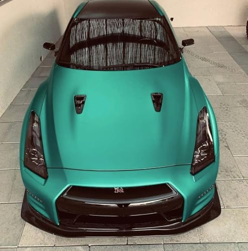 Image of WALLMATE Matt Metallic Cool Teal Car Sticker Self Adhesive Bubble Free Vinyl Wrap for Car, Scooty, Cycle, Bike and Other Vihicle Interior & Exterior Decoration (Cool Teal, 20X84 in)