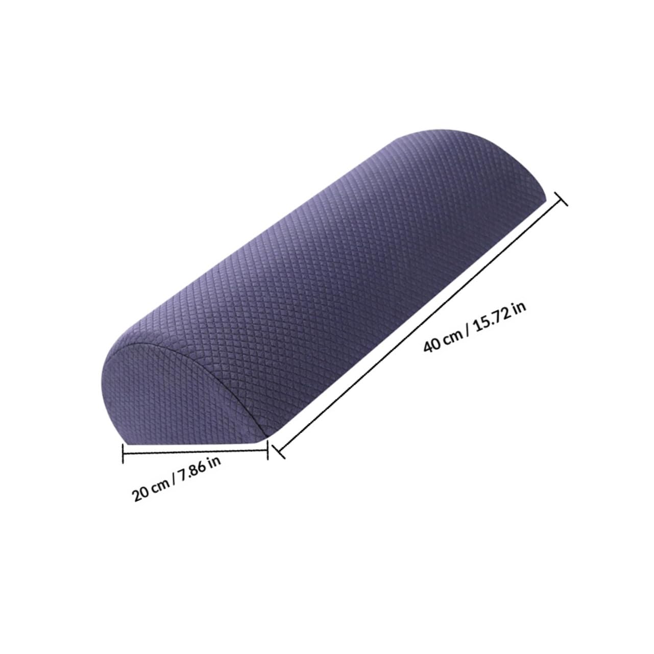 Memory Foam Beinkissen Halbgerollt mit Reißverschluss Design und Leicht zu Reinigen für Büro und Haushalt