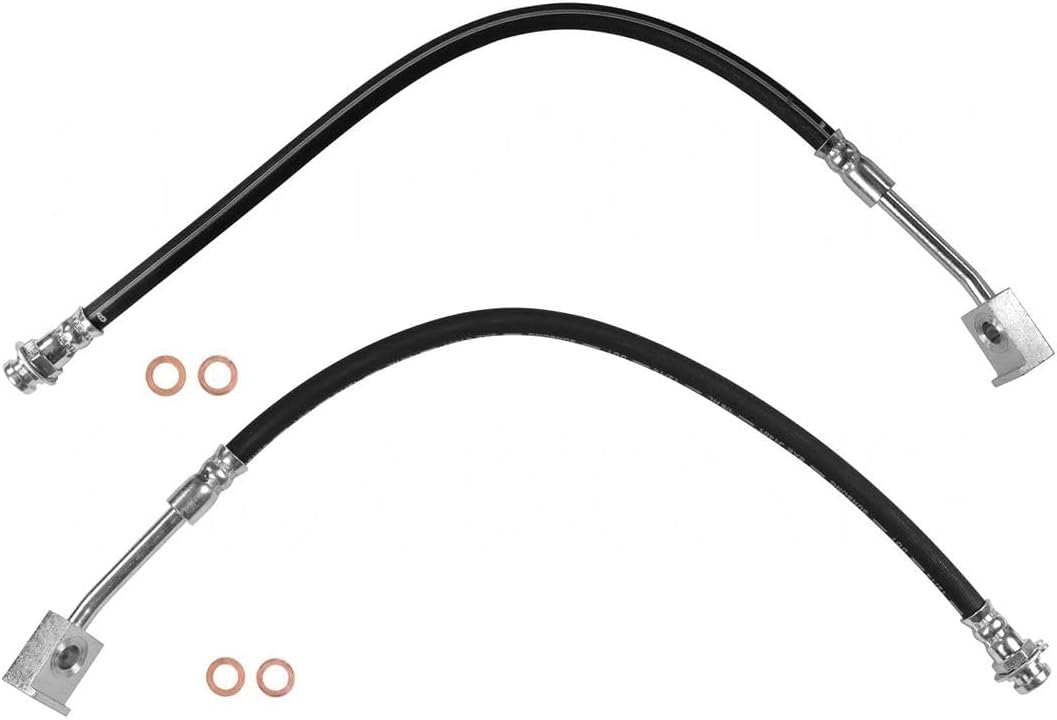 2 Front Brake Line Brake Hydraulic Hose Fits Ford F-100 Fits Ford F-250 1973 1974 1975 1976 1977 1978 1979