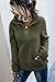 AQOTHES Womens Loose Casual Zipper Sherpa Fleece Pockets Pullover Sweatshirt for Women Army Green