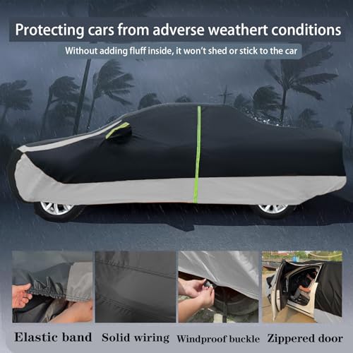 Image of Truck Cover Waterproof All Weather, Full Outdoor Pickup Rain UV Protection Sturdy and Durable, Fit for Ford F150, Chevy Silverado, Gmc Sierra, Dodge Ram 1500 ect. (Fit Truck L-Length 225 to 239 inch)
