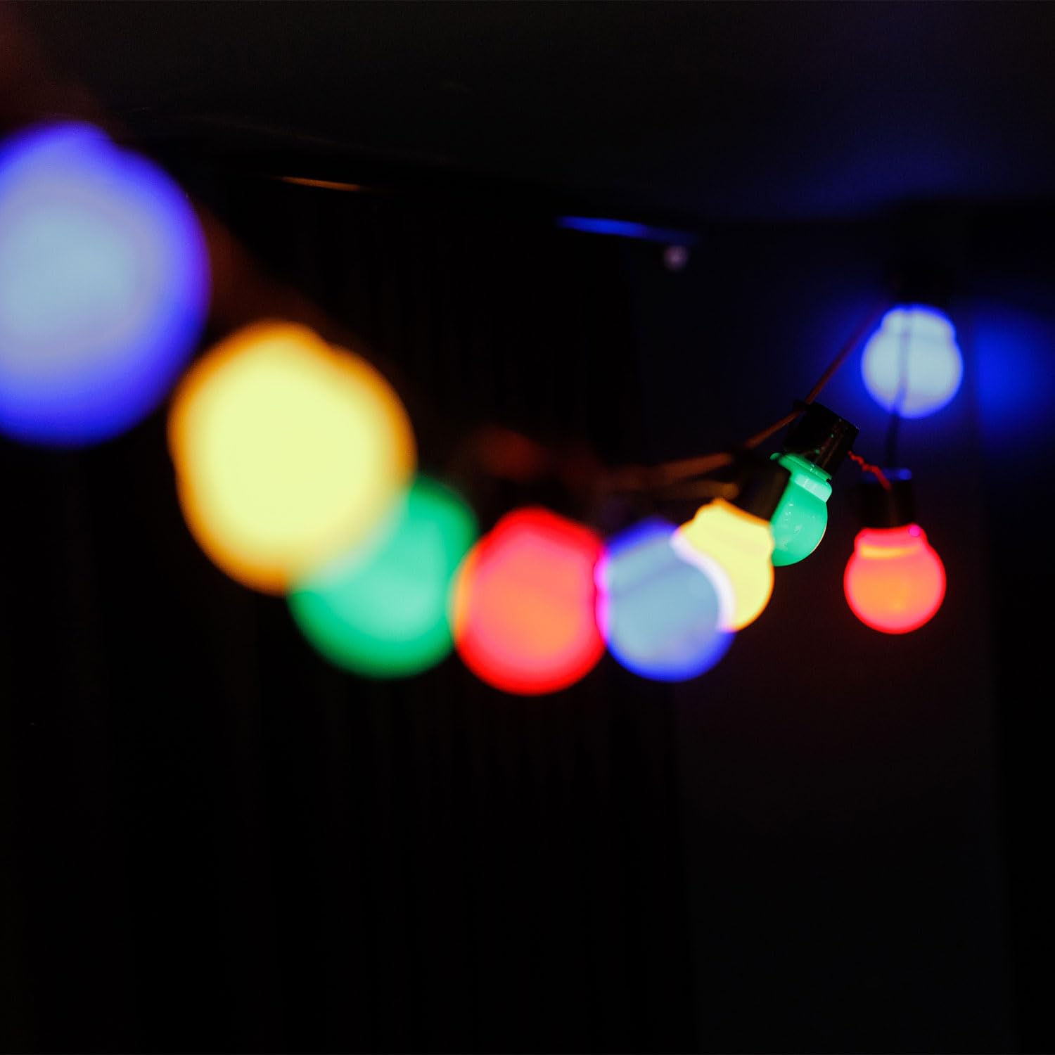Guirlande guinguette extErieure Lumineuse LED 20 Ampoules B22 Multicolore 10m