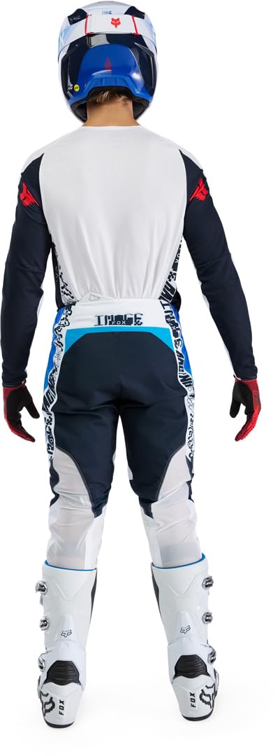 Fox 360 Fade Maglia da motocross, bianco/blu, M