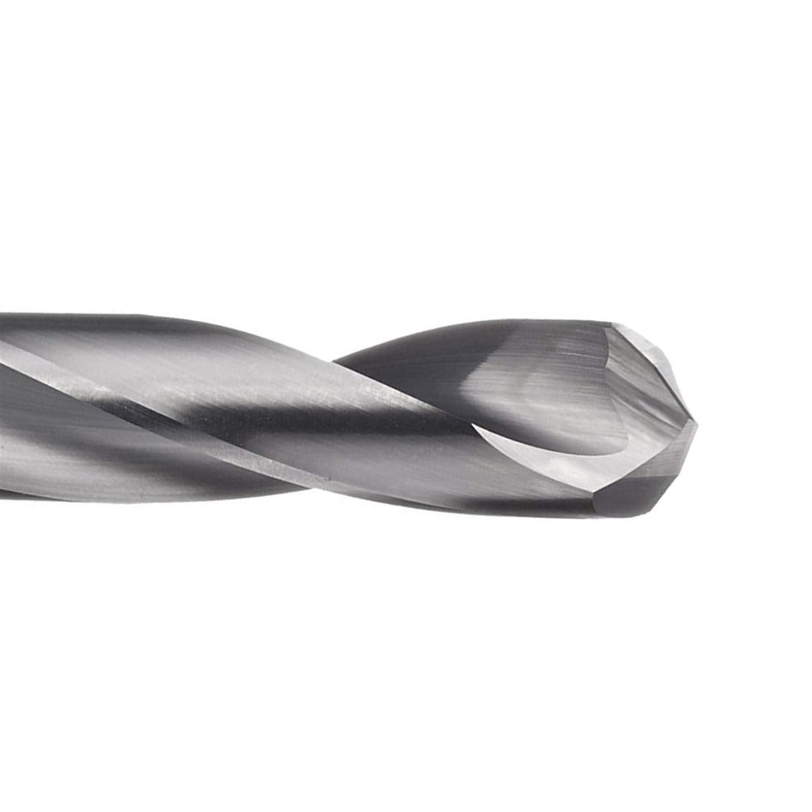 1 broca de carburo sólido de 10 mm a 14 mm, acabado sin recubrimiento (brillante), vástago redondo, broca helicoidal de ranura en espiral for metal(11.9mm)