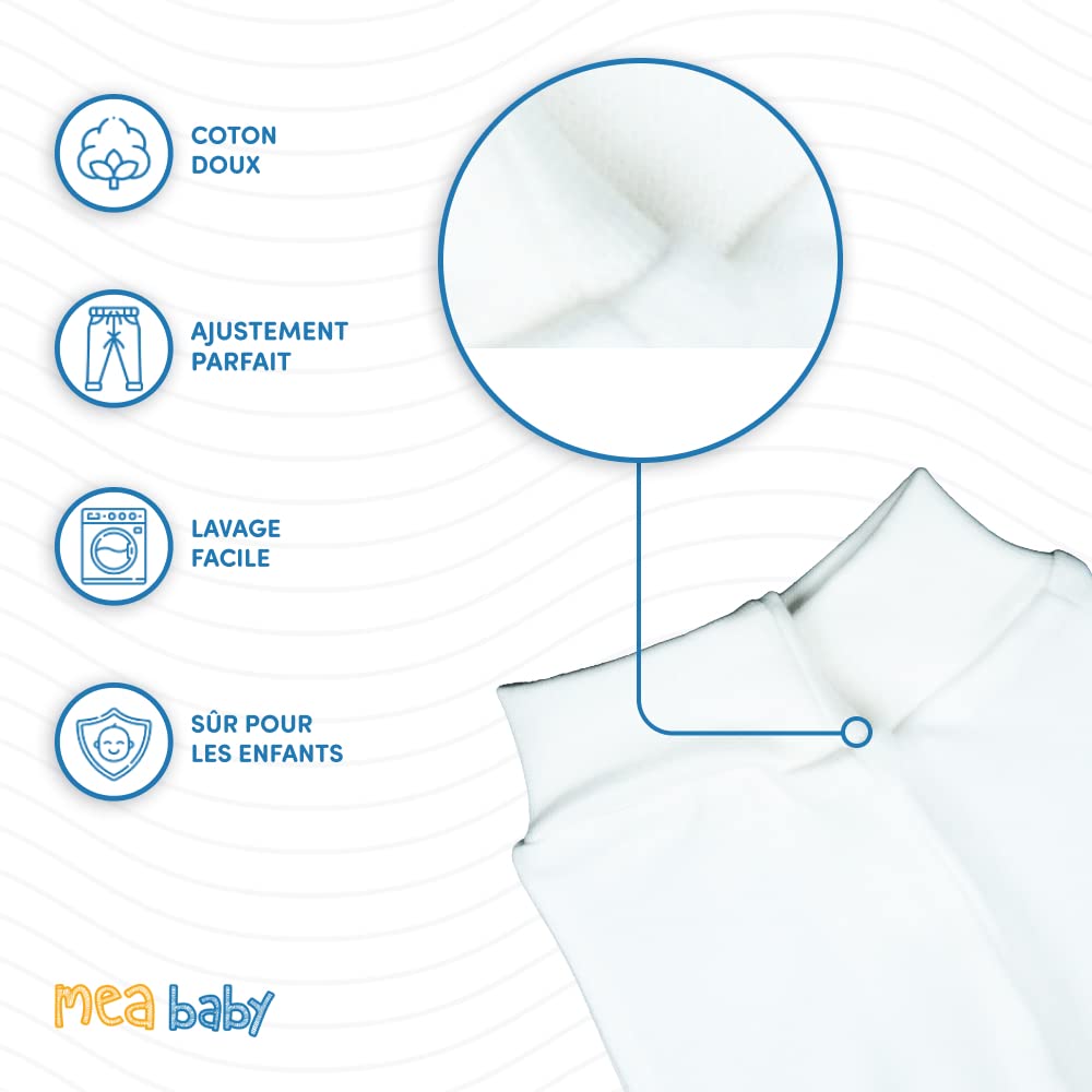 MEA BABY Parent Pantalon bébé Unisexe 100% Coton Bio, Lot de 3, Pantalon Bouffant