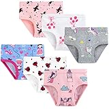 🧚 Material - 100% Baumwolle, Mädchen Unterhosen Slips Weich auf der Haut, atmungsaktiv, schweißabsorbierend. halten ihn den ganzen Tag kühl und bequem. Sie sind ideal für die Ankleidung des Alltags.