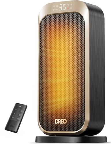 DREO セラミック ファンヒーター 【40%節電対策・パワフル速暖...