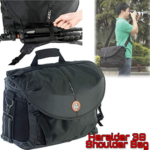 Image of VTS DSLR Camera Bag - Waterproof Backpack & Shoulder Carry Case for Camera, Lens, Tripod & Accessories