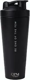 Coqueteleira Aço Inox 900ml Shakeira ELLYM NUTRITION Misturador Ideal Shakes - Preto (Sem compartimento)