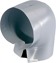 90 Degree PVC Elbow Flame Retardant Light Grey (90°-28/30 = D 88 mm)