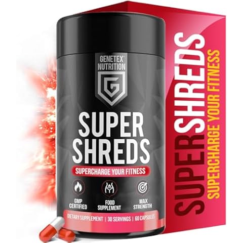 GENETEX Super Shreds Weight Supplement Capsules Cover