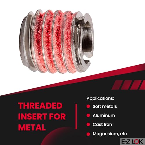 Image of E-Z Lok Externally Threaded Insert, 303 Stainless Steel, 5 /16 inch-24 Internal Threads, 1 /2 inch-13 External Threads, 0.484 inch Length, Made in US (Pack of 5)