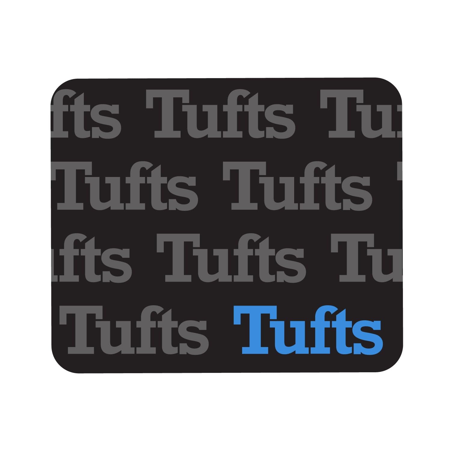 Mouse Pad, Fabric, Tufts University Standard/Mascot Repeat