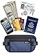 D&D RFID Blocking Money Belt for Travel for Men and Women- Hidden Travel Wallet and Passport Holder - Small Anti Theft Pouch With two adjustable belts for Traveling
