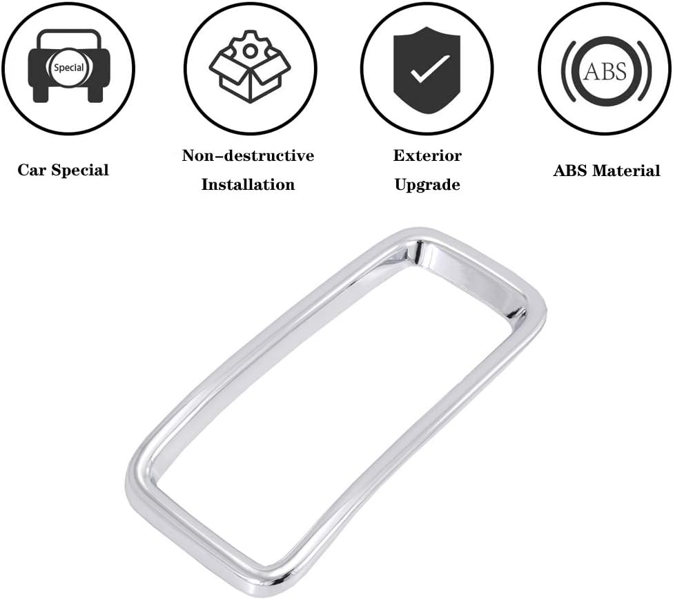 Front Grill Grille Inserts for Jeep Renegade 2019-2023 Car Exterior Accessories ABS Grill Guard Cover Trim - Chrome Silver (Pack of 7)