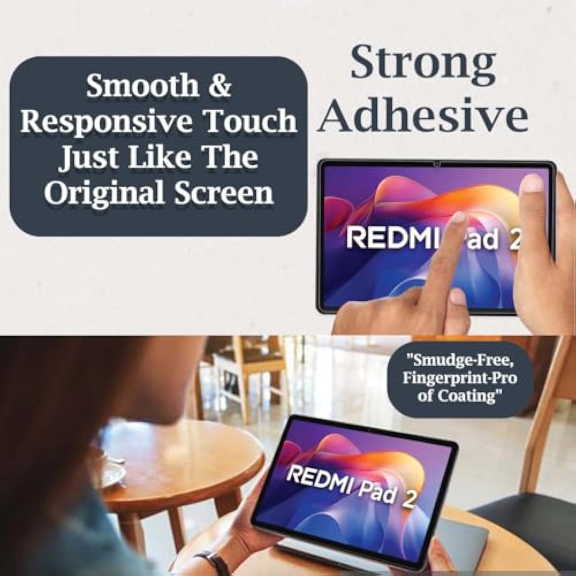 Tempered Glass Screen Guard Protector for Redmi Pad