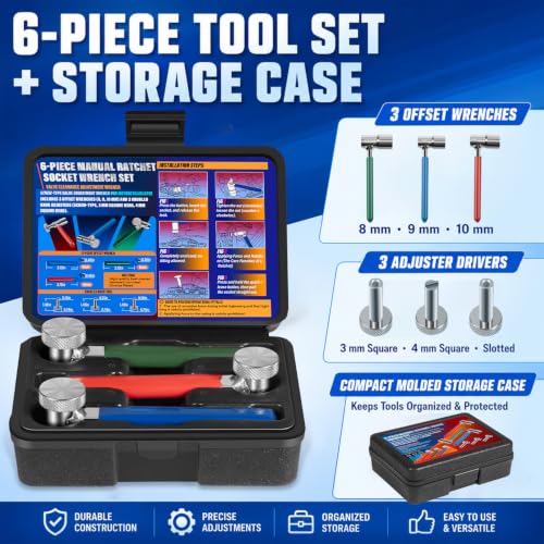 Image of 2218 Valve Tappet Adjusting Tool Set with Storage Case for Motorcycles