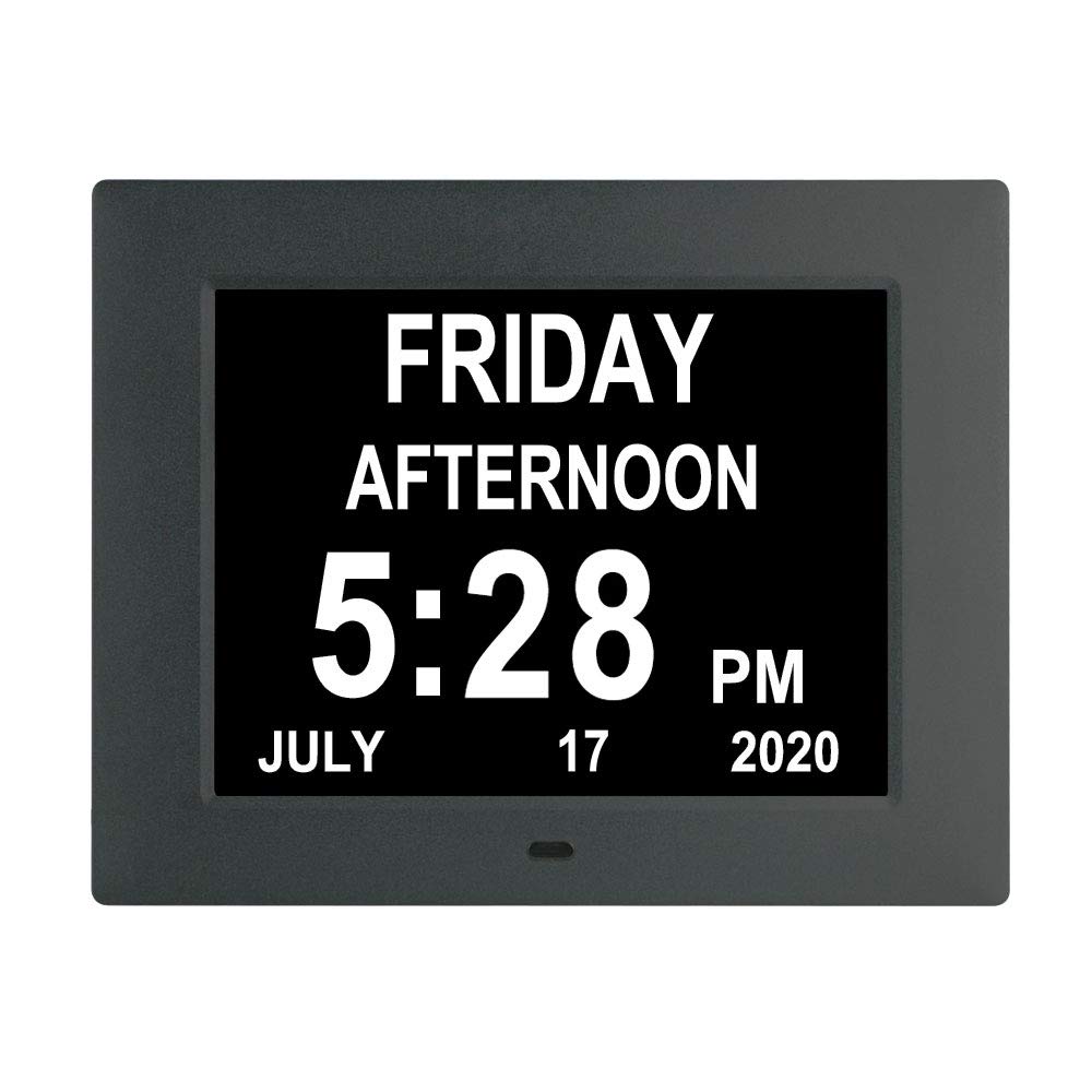 Buy Johnziny 7inch Digital Calendar Day Clock 8 Alarms Auto Dim 