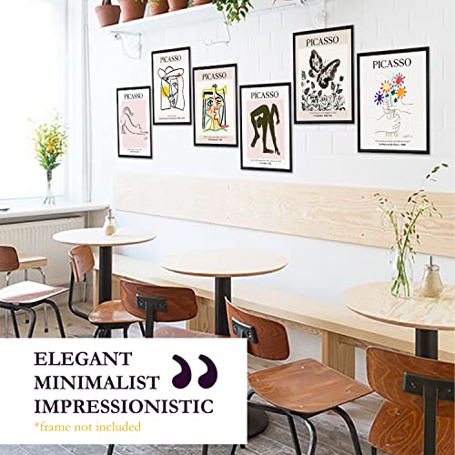 97 Decor Picasso Wall Art - Pablo Picasso Poster for Room, Picasso Prints Abstract Picture, Minimalist Art Gallery Print, Minimalistic Wall Art Decor, Picasso Line Drawing Posters Set (8x10 UNFRAMED)