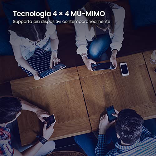 AC23 AC2100 Router WiFi Gigabit Dual Band (7 * 6dBi Esterno Antennas, 2.4GHz & 5GHz, 4 Porte Gigabit, MU-MIMO, per Fibra Ottica, Rete host, IPV6) - Router - Immagine 6