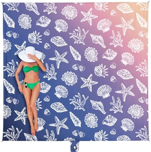 WEKAPO Seaside Blanket Waterproof Sandproof & Sand-Free Seaside Mat with S… WEKAPO Seaside Blanket Waterproof Sandproof & Sand-Free Seaside Mat with S…