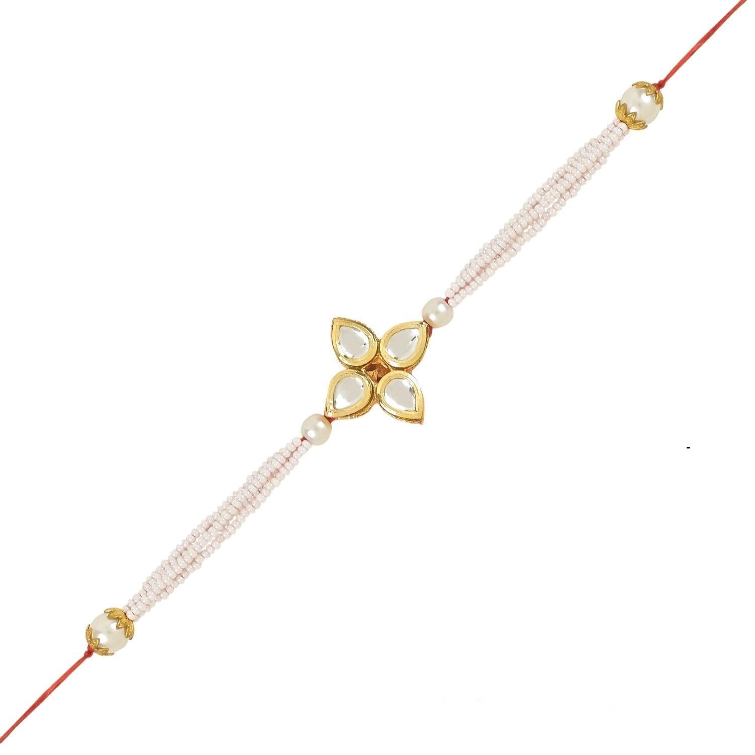 See full amazon price history chart for I Jewels Rakshabandhan Designer Handcrafted Pearl & Kundan Bhaiya Rakhi With Roli Chawal for Brother/Bro/Men (R120W) I Jewels Rakshabandhan Designer Handcrafted Pearl & Kundan Bhaiya Rakhi With Roli Chawal for Brother/Bro/Men (R120W) (B0CB4HD2ZW) Amazon Price History, Amazon Price Tracker
